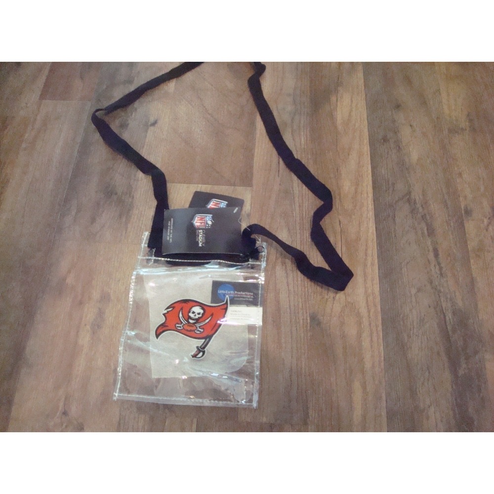 TAMPA BAY BUCCANEERS 5X8 CLEAR POUCH‎   BAG PURSE  DEADSTOCK  VINTAGE ST4